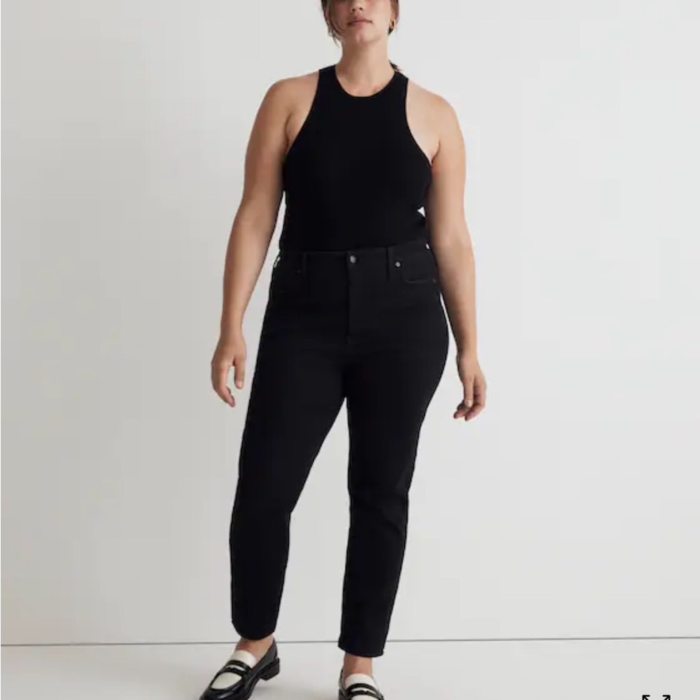 Madewell Black Curvy Stovepipe Jeans